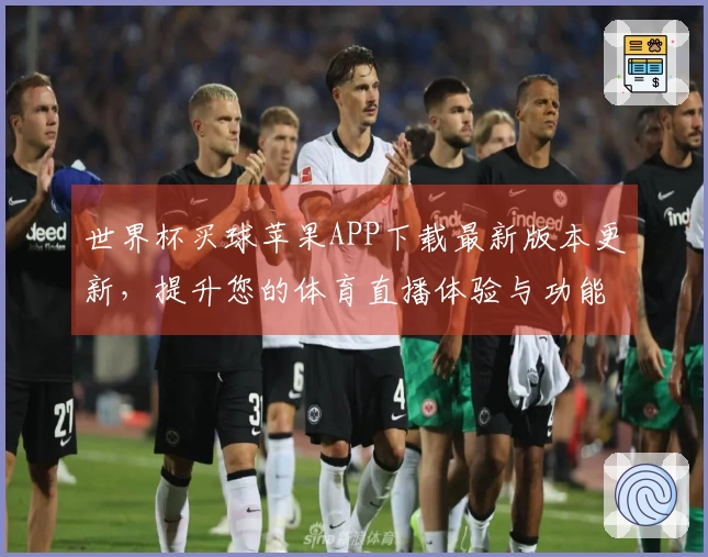 世界杯买球苹果APP下载最新版本更新，提升您的体育直播体验与功能介绍